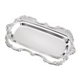 thumbnail image 1 of Vintage Metal Serving Tray for Jewelry, Dessert, Embossed Rectangle Vanity Decor Tray, Versatile Serving Tray For Home Wedding Display Table & Birthday Party (4.84x7.87", Silver-1Pc), 1 of 6