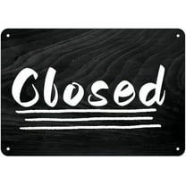 Vintage Metal Sign Aluminum Sign Closed Tin Sign Retro Wall Decor for Home, Cafe, and Garden for Home Decor 8x12 inch
