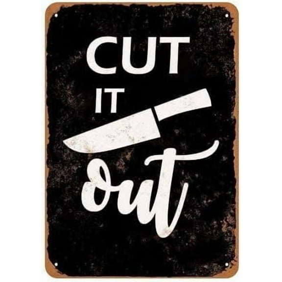 Vintage Metal Sign Created with a Purpose - 8 Tin Sign Aluminum Sign Christmas Decor Retro Wall Decor for Home Coffee Bar 8x12 inch.