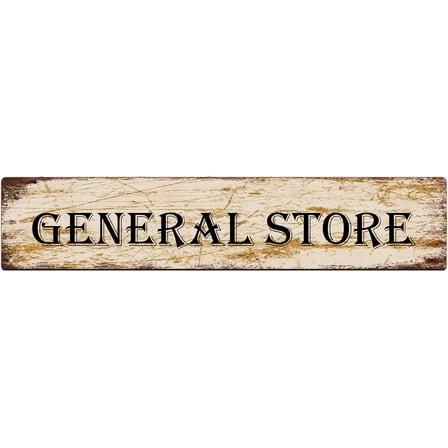 Vintage Metal Sign General Store Sign Retro Rustic Tin Sign Wall Decor Gift 4×16 Inch.jpg