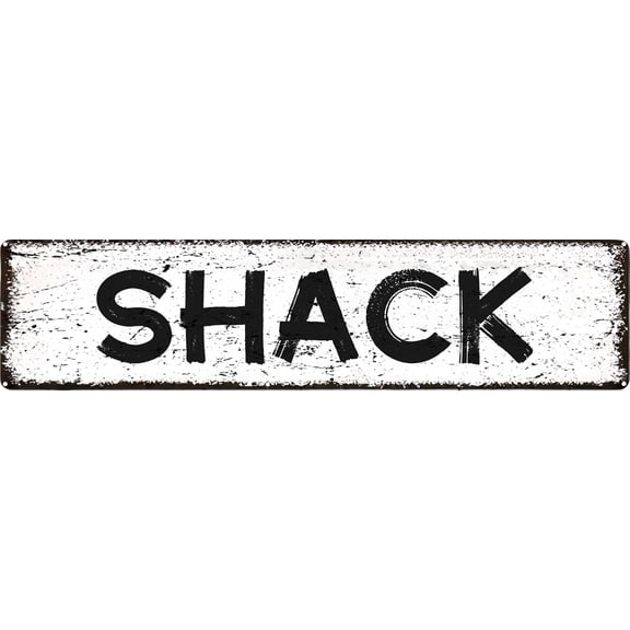 Vintage Metal Sign SHACK Tin Sign Christmas Decor Retro Wall Decor For Home Coffee Bar Funny Aluminum Sign 16x4 inch.jpg