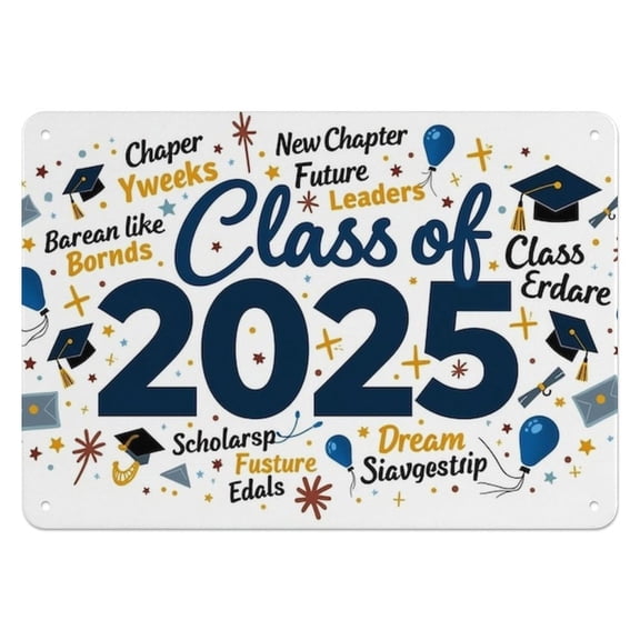 Vintage Metal Signs,Class of 2025 Commemorative Sign,for garage,bar,restaurant,living room,bedroom,kitchen,cafe,bar,812inches