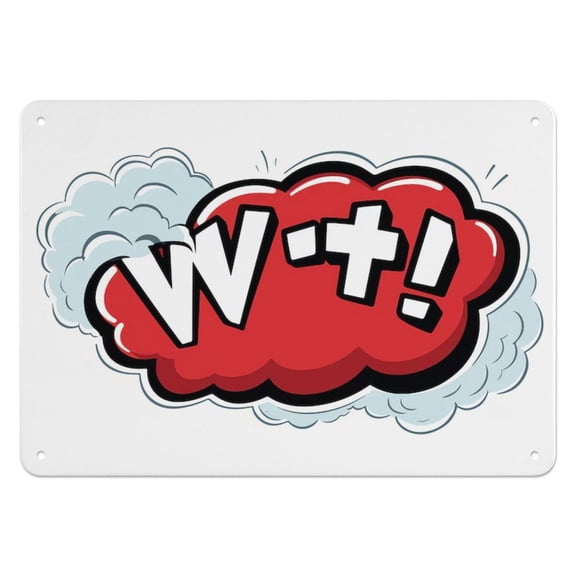 Vintage Metal Signs,Comic - style Exclamation Sign,for garage,bar,restaurant,living room,bedroom,kitchen,cafe,bar,812inches