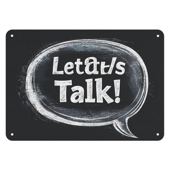 Vintage Metal Signs,Conversation Invitation Sign,for garage,bar,restaurant,living room,bedroom,kitchen,cafe,bar,812inches