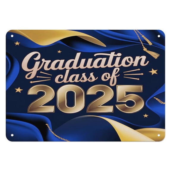Vintage Metal Signs,Elegant Graduation Class of 2025 Sign,for garage,bar,restaurant,living room,bedroom,kitchen,cafe,bar,812inches