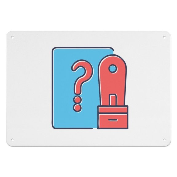 Vintage Metal Signs,Question and Solution Sign,for garage,bar,restaurant,living room,bedroom,kitchen,cafe,bar,812inches