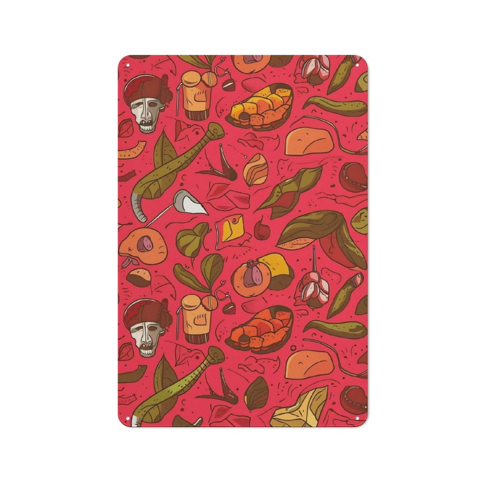 Vintage Metal Signs,Tin Hanging Picture “Pizza Menu Dive Into A World ...