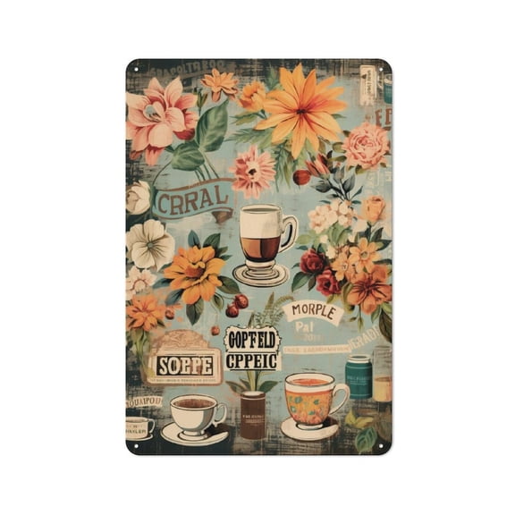 Vintage Metal SignsTin Hanging Picture Watercolor - Style Mexican Food Extravaganza Style-15 12*16inchSigns Stylish Wall Art Plaques for Home Decor Bathroom Kitchen House