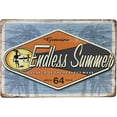 thumbnail image 1 of Vintage Metal Signs for Garage Metal Poster Plaque Genuine Endless Summer Seaside Beach Wall Poster Plaque for Home Kitchen Bar Coffee Shop 8x6 inch, 1 of 5