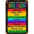 thumbnail image 1 of Vintage Metal Tin Sign 8x12inch,10 Things That Require Zero Talent,Funny Metal Sign for Wall Decor Metal Poster, 1 of 2