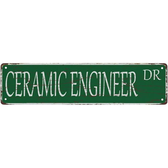 Vintage Metal Tin Sign Ceramic Engineer Poster For Home Office Bedroom Outdoors Cafes Pub Wall Decor Plaque Sign 16X4 Inch