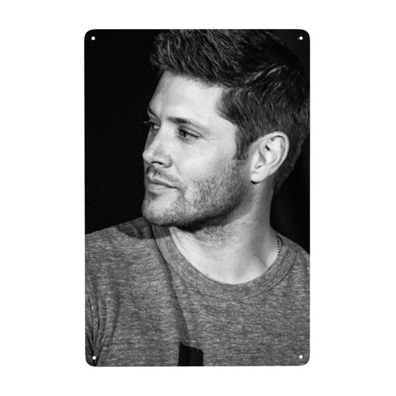 Vintage Metal Tin Sign Dean Winchester Jensen Ackles Poster Wall Decor for Home Bar Room 8"x12"