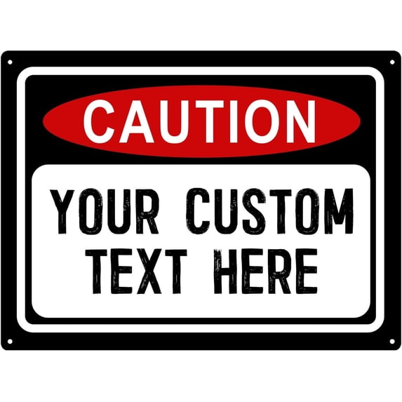 Vintage Metal Tin Sign Funny Personalized Garage Signs Bathroom Bar Room Wall Decor Metal Sign Attention Tin Signs for Men 8x12 Inch