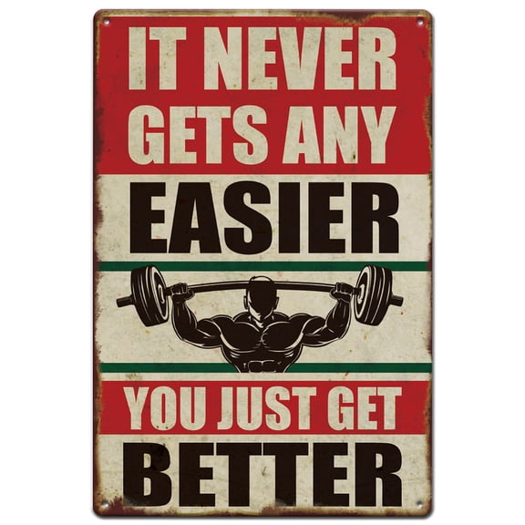 Vintage Metal Tin Sign Iron Wall Decor Rectangle Word 300x200x2.2mm