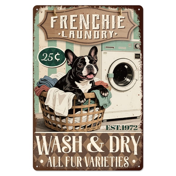 Vintage Metal Tin Sign Iron Wall Decor for Bars Restaurants Cafe Pubs Rectangle Dog DIY Mixed Color 300x200x2.2mm