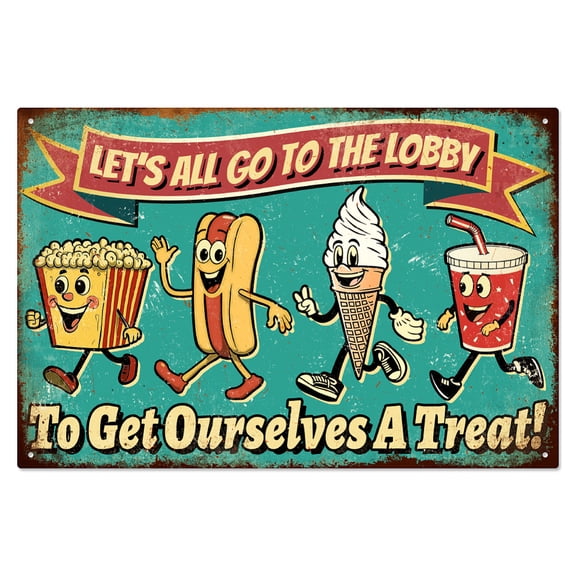Vintage Metal Tin Sign Iron Wall Decor for Bars Restaurants Cafe Pubs Rectangle Food 200x300x2.2mm DIY
