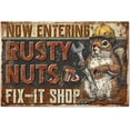 thumbnail image 1 of Vintage Metal Tin Sign Iron Wall Decor for Bars Restaurants Cafe Pubs Rectangle Squirrel 300x200x0.5mm, 1 of 7