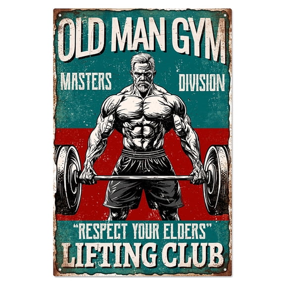 Vintage Metal Tin Sign Iron Wall Decor for DIY for Bars Restaurants Cafe Pubs Rectangle Human 300x200x2.2mm Iron