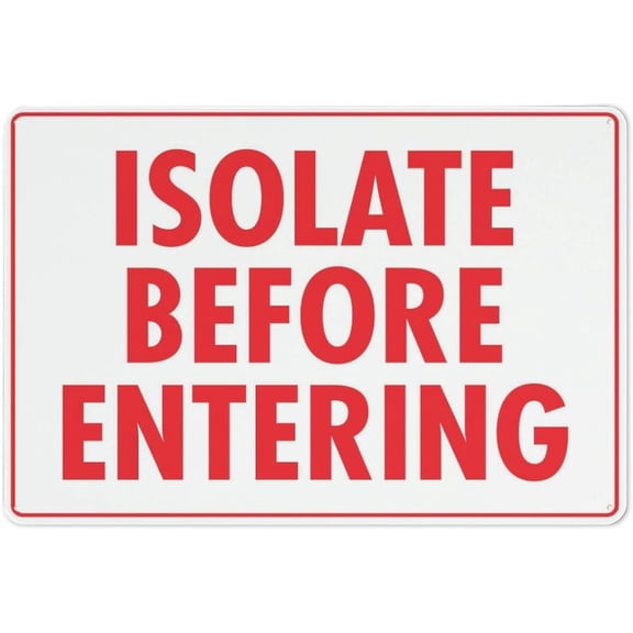 Vintage Metal Tin Sign Isolate Before Entering Retro Vintage Sign Home Bar Pub Kitchen Restaurant Wall Deocr Plaque Signs 12X8Inch