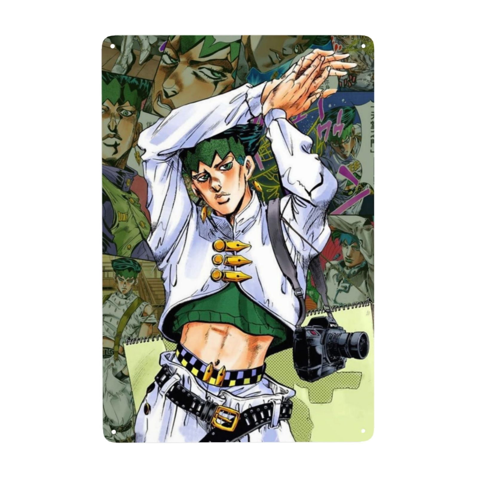 By Rohan Sign Vintage Metal Tin Sign Jojo's Bizarre Adventure Rohan Kishibe Poster ...