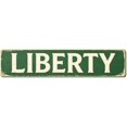 Library Sign Retro Vintage Metal Tin Sign LIBERTY 16x4 Inch Retro Wall Decor Sign for Home ...