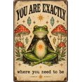 You Sign Man Vintage Metal Tin Sign for Man Cave Frog Mushroom Exactly Where You ...