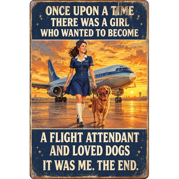 Vintage Metal Tin Sign for Man Cave Poster A Girl Who Wanted To Become ...