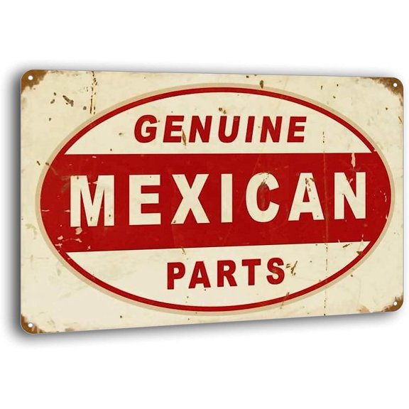 Vintage Metal Tin Sign Mexican Parts Bar Funny Wall Decor Poster Plate For Shop Kitchen Man Cave Coffee House Home 8 X 12 Inches Custom Private Property Signs Outdoor