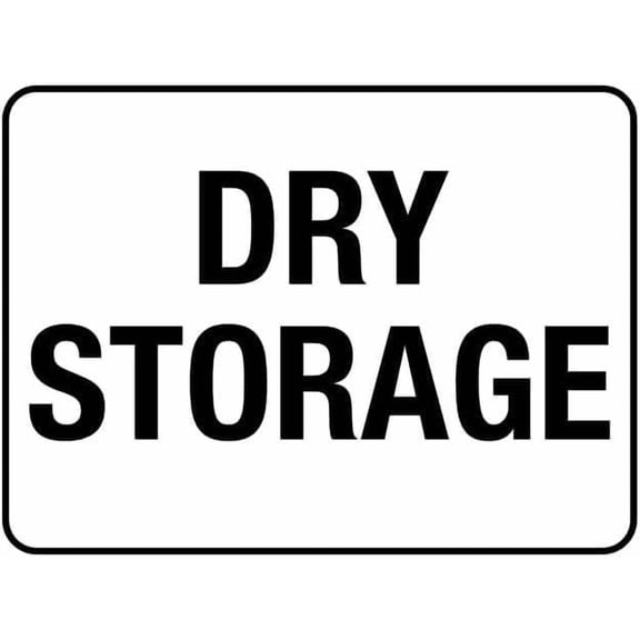 Vintage Metal Tin Sign Retro Dry Storage Sign, 12 X 8 Inches Rust Free Sign, Weather Resistant Durable In Easy To Mount