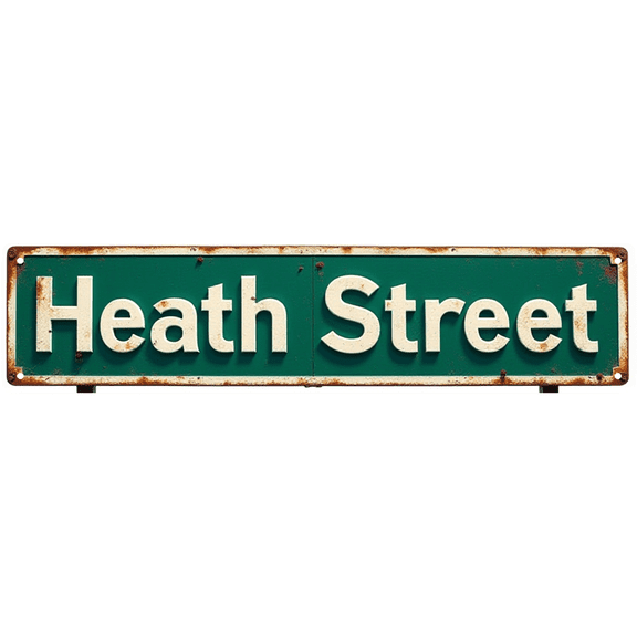 Vintage Metal Tin Sign Retro Shenanigans In Progress Signs 16X4 Inches Heath Street Sign Stylish Wall Art Aluminum. Art Plaques Gift for Home Bathroom Kitchen and Gothic Wall Decor in Every Room