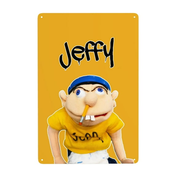 Vintage Metal Tin Sign SML Jeffy Poster Wall Decor for Home Bar Room 8"x12"