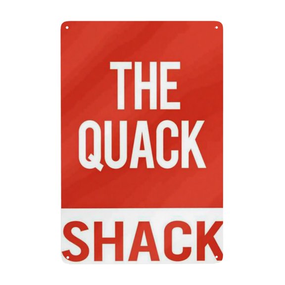 Vintage Metal Tin Sign The Quack Shack Wall Decor Home Bar Decor Retro Metal Sign 8x12 Inch