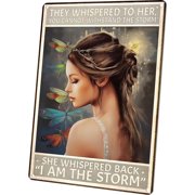 Vintage Metal Tin Sign Warrior Vertical Poster Until I Said Amen Quote Wall Art Print Great Idea Gift Tin Sign Poster Vintage Metal Signs for Bar Music Club Man Cave Room Wall Decor 12x8 Inch