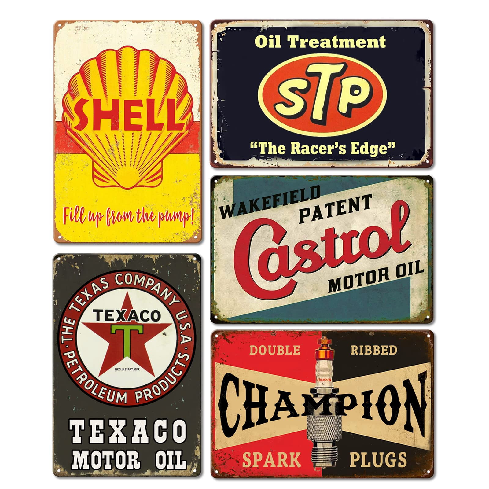 Vintage Metal Tin Signs Retro Garage Signs For Men Wall Decorations Old ...