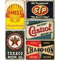 thumbnail image 1 of Vintage Metal Tin Signs Retro Garage Signs For Men Wall Decorations Old Car Shop Posters Oil And Gas Station Sign Man Cave Decor 5 Pces 8×12 Inch, 1 of 4