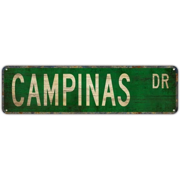 Vintage Metal Tin Street Sign Decorative Wall Art Rustic Style Waterproof Rustproof 4x16 Inch for Home and Travel Decor