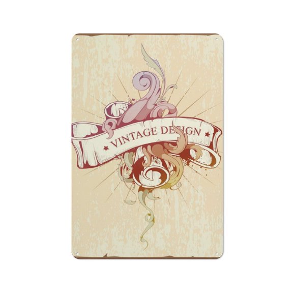 Vintage Metal TinTin Hanging Picture Tattoo-background-design_11tin sign