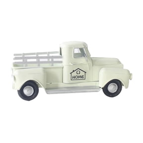 Vintage Metal Truck Model Classic Pickup Decor Retro Home Accent Handcrafted Farmhouse Display Piece for Shelf Table Mantel Decoration