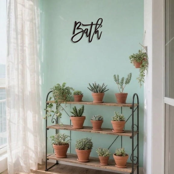 Vintage Metal Wall Art Sign - Rustic Farmhouse Decor for Bedroom, Living Room, Bathroom & Kitchen | Boho Aesthetic Home Decor | Unique Housewarming Gift|Easy to Hang|Modern house Style Wall Hanging