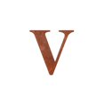 thumbnail image 1 of Vintage Metal Wall Letters Rustic Alphabet Decor Vintage Rusted English Decor for Home Industrial Home Wall Art 1 Pc V, 1 of 2