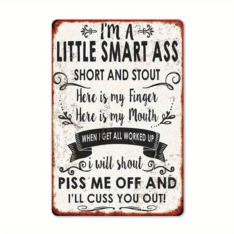Vintage Metal Wall Sign - 8x12 Inch Rustic Home Bar Garage Decor ...
