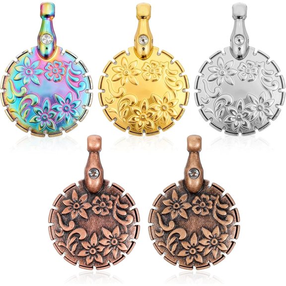 Vintage Metal Yarn Cutter Pendants 5 Pcs Thread Discon Cutter