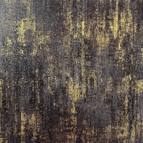 Vintage Metallic Peel and Stick Wallpaper Self Adhesive Industrial Metallic Concrete Wall Paper Modern Stick on Wallpaper Contact Paper(17.3" x 120" Black Gold)