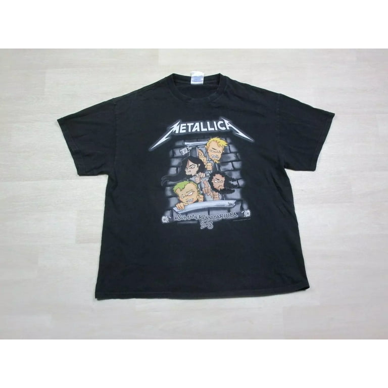 Vintage Metallica Band T Shirt Xl Summer Sanitarium Tour