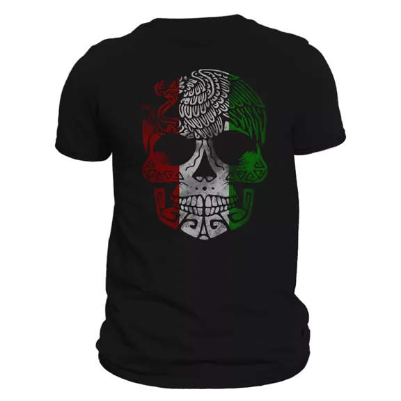 Vintage Mexican Flag Eagle T-Shirt / Playera Con Calavera Mexicana y Aguila S-5XL - Trending Birrthday Tee Gifts Vintage Tee -Birthday Gifts