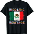 thumbnail image 1 of Vintage Mexico Mexican Flag Hispanic Heritage Month T-Shirt, 1 of 3