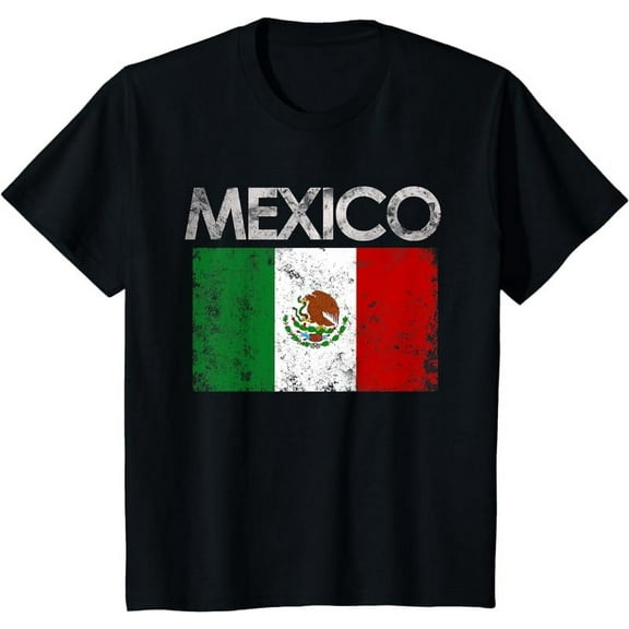 Vintage Mexico Mexican Flag Pride Gift T-Shirt