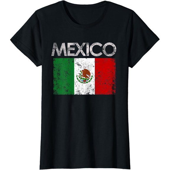 Vintage Mexico Mexican Flag Pride Gift T-Shirt