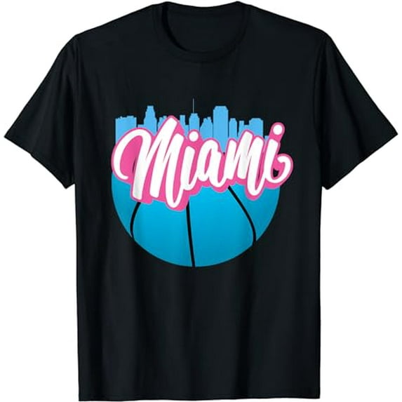 Vintage Miami Florida Cityscape Retro Miami T-Shirt