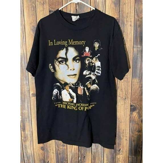 Vintage Michael Jackson 'The King Of Pop' In Loving Memory 2 Side Unisex Shirt